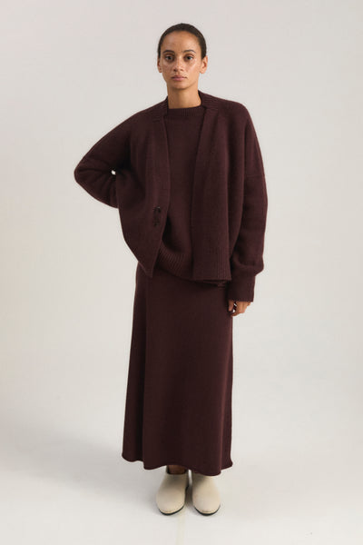 Aire Cardigan in Carob