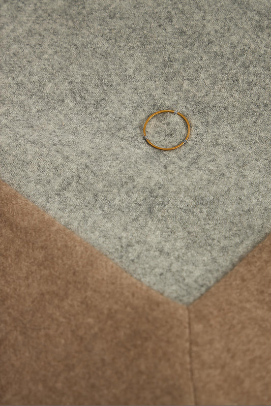 ETRA King Sized Bedspread in Soft grey & taupe on a white background