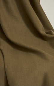 Etra Cashmere Throw in Moss & Taupe