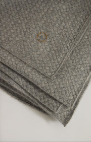 Maple Cashmere Bedspread in Soft Grey