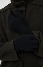 Palm Cashmere Gloves in Black