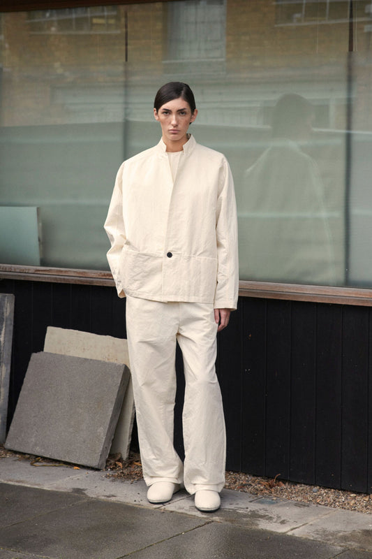 Absent-Paper Jacket in Ivory