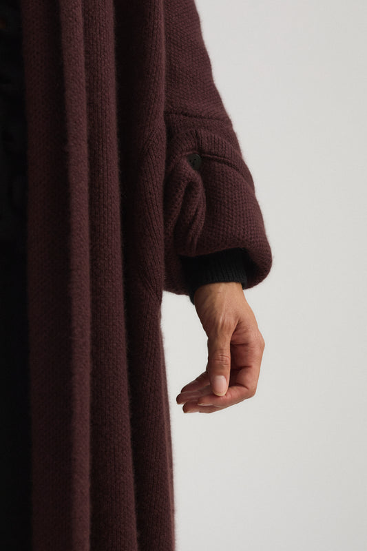 Manta Coat in Carob