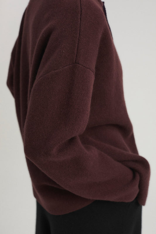 Wind Jacket in Carob & Ink