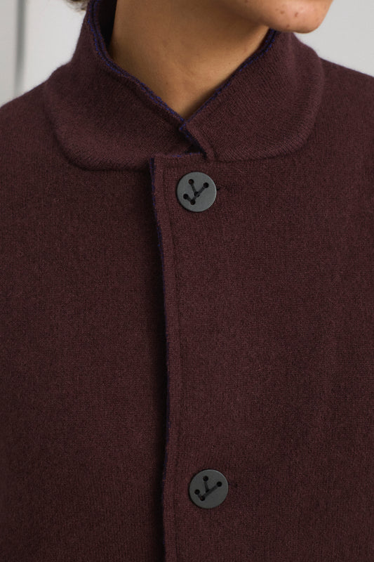 Wind Jacket in Carob & Ink