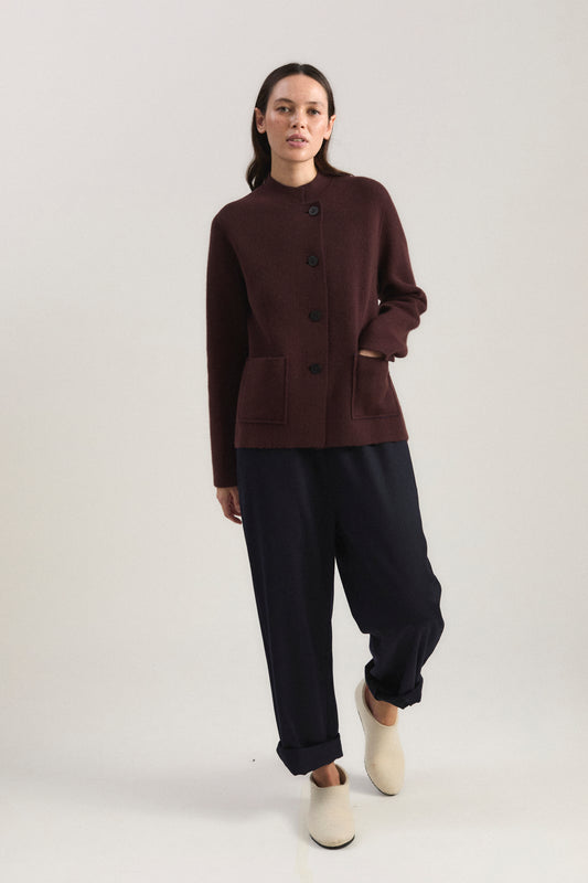 Niaza Jacket in Carob & Ink