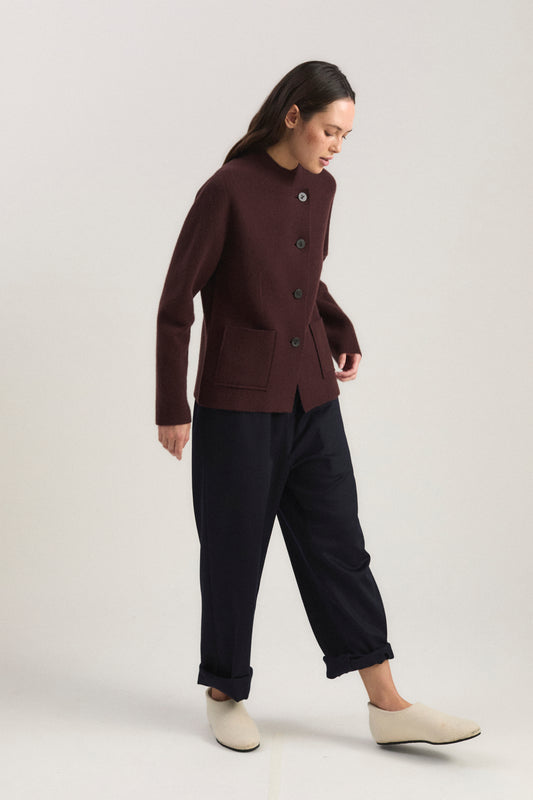 Niaza Jacket in Carob & Ink