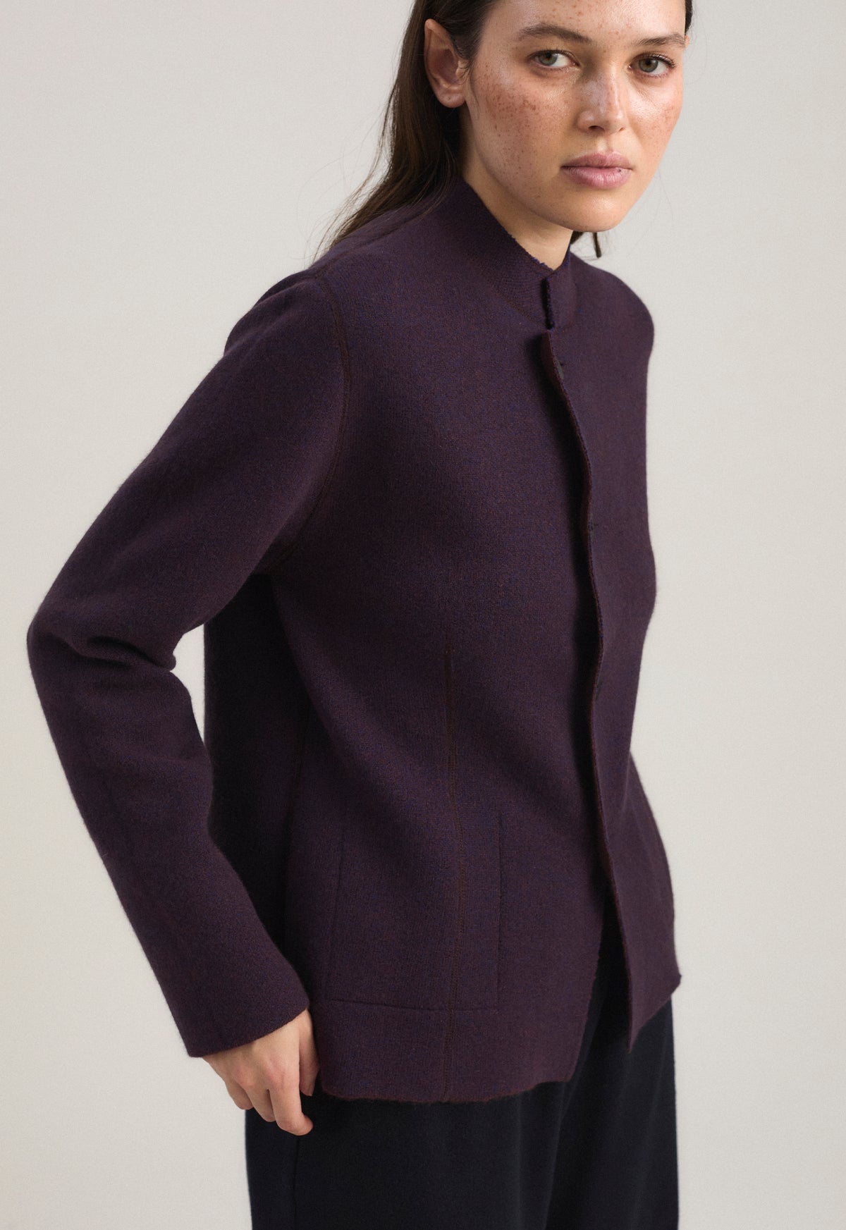 Niaza Jacket in Carob & Ink