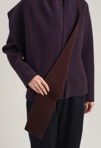 Pomo Scarf in Carob & Ink