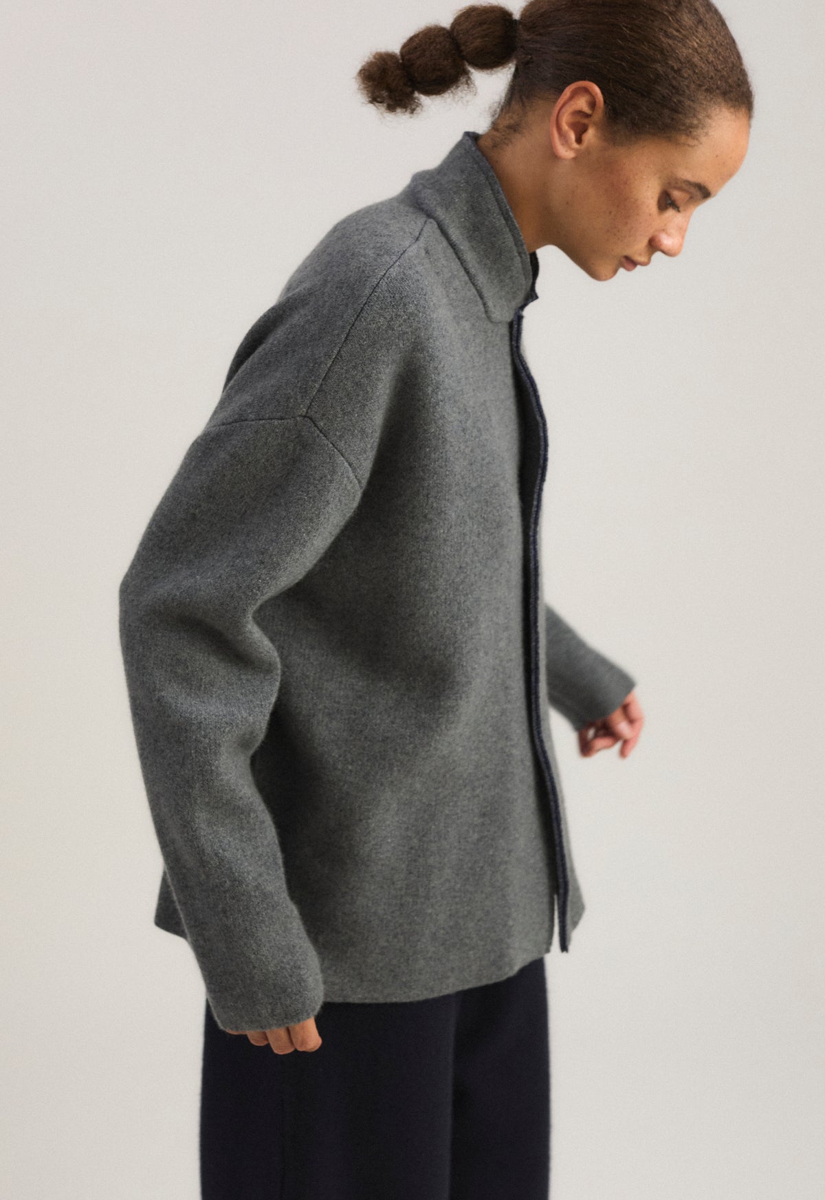 Wind Jacket in Slate & Ink