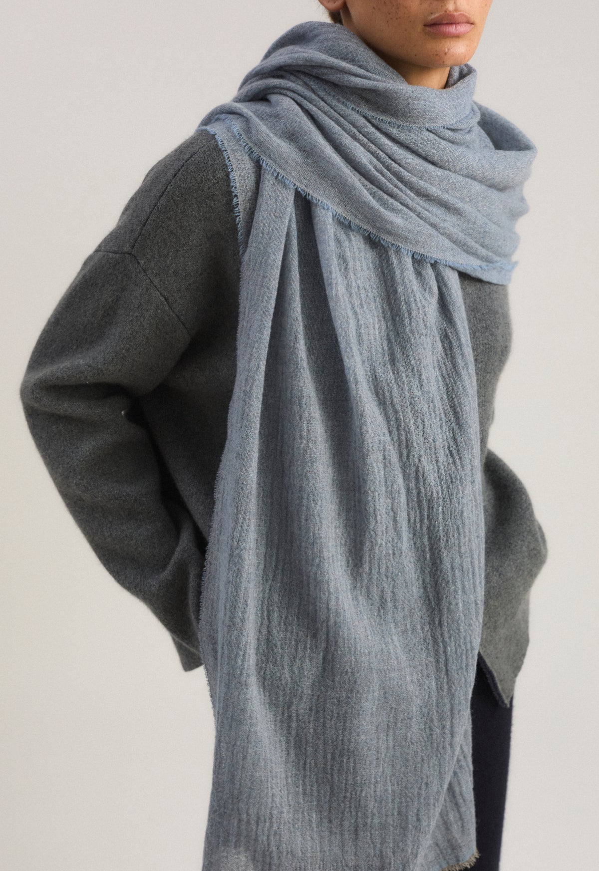 Sera Shawl in Sky
