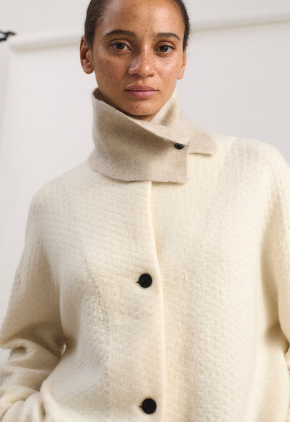 Neku Neck Snood in Feather & Ivory
