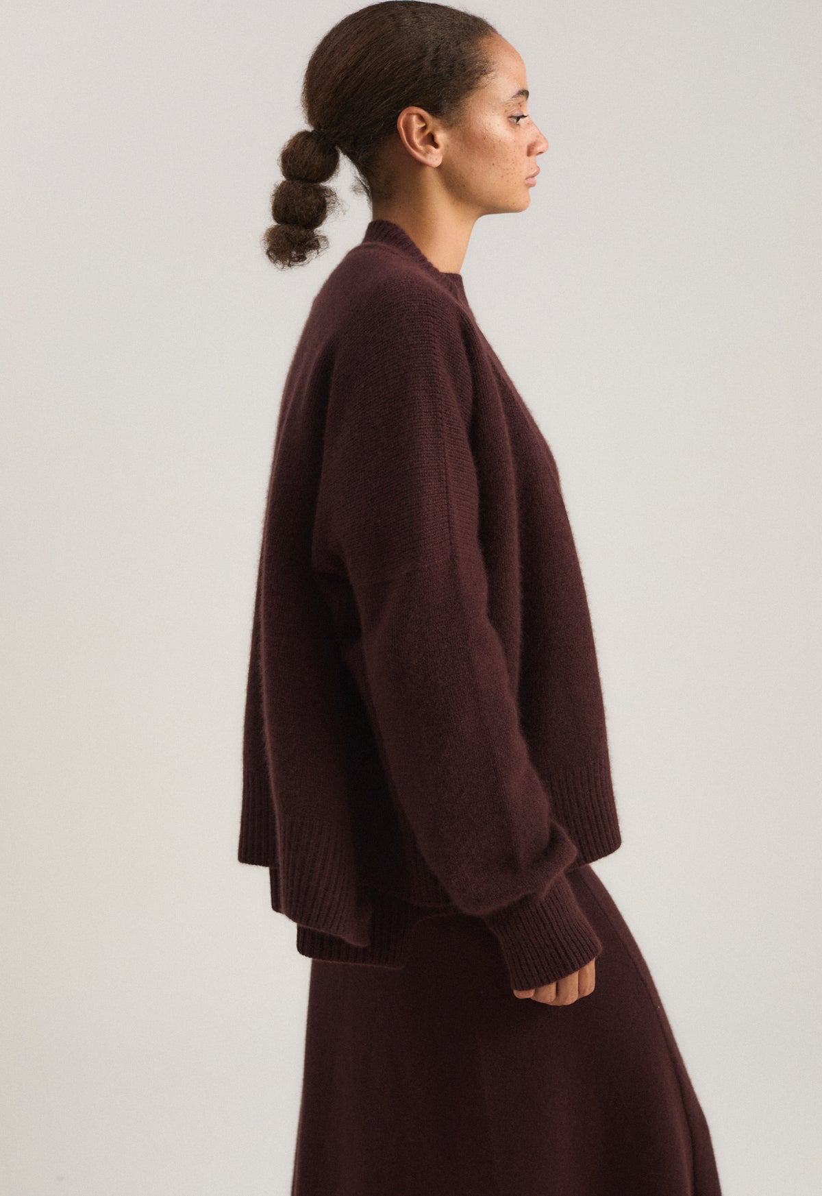 Aire Cardigan in Carob