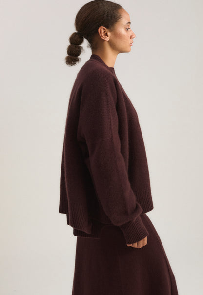 Aire Cardigan in Carob
