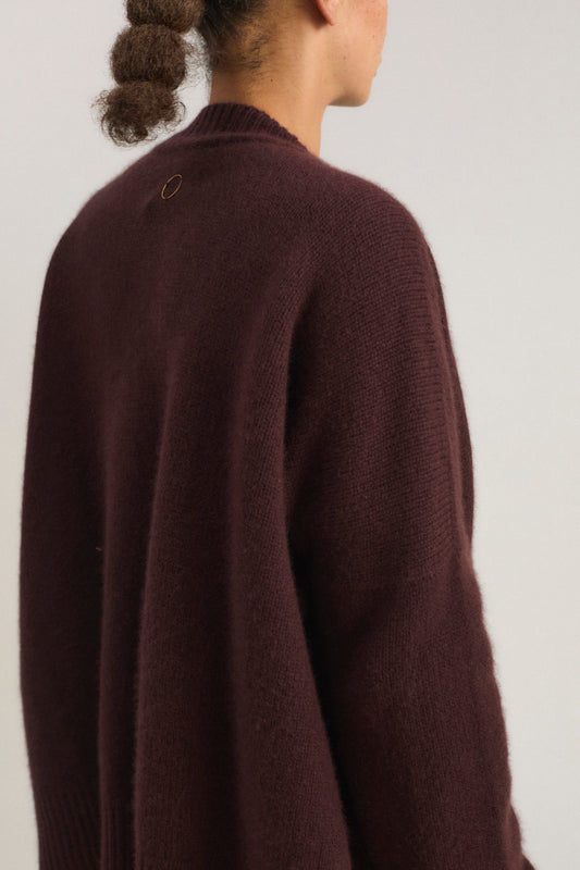 Aire Cardigan in Carob