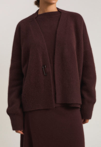 Aire Cardigan in Carob