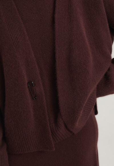 Aire Cardigan in Carob