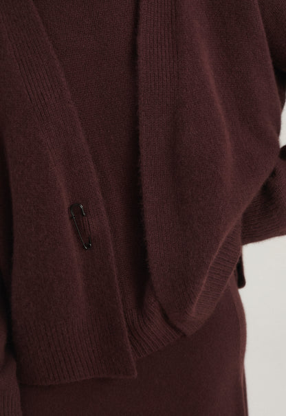 Aire Cardigan in Carob