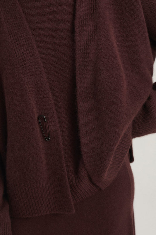 Aire Cardigan in Carob