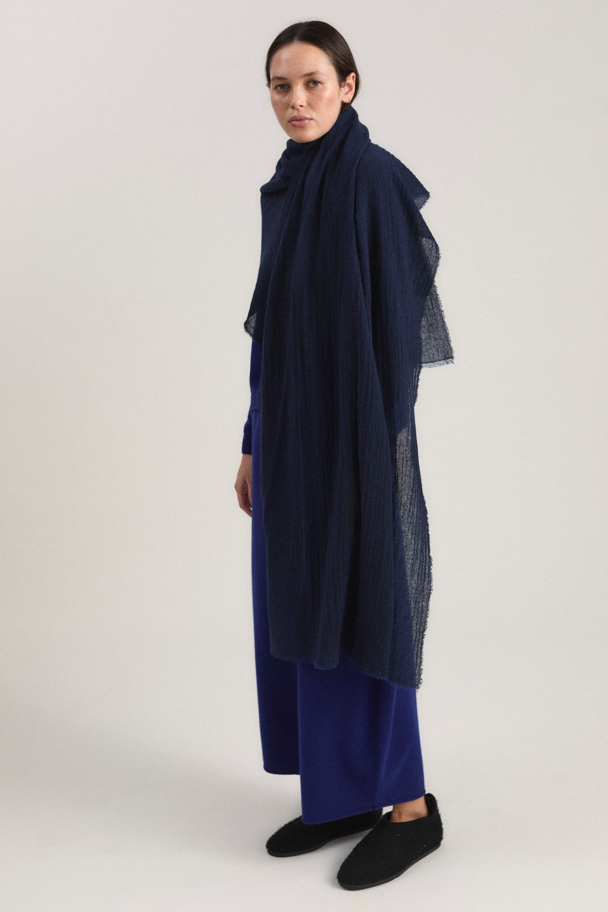 Sera Shawl in Indigo