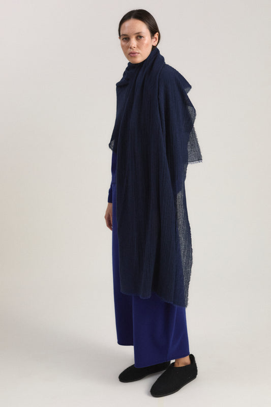 Sera Shawl in Indigo