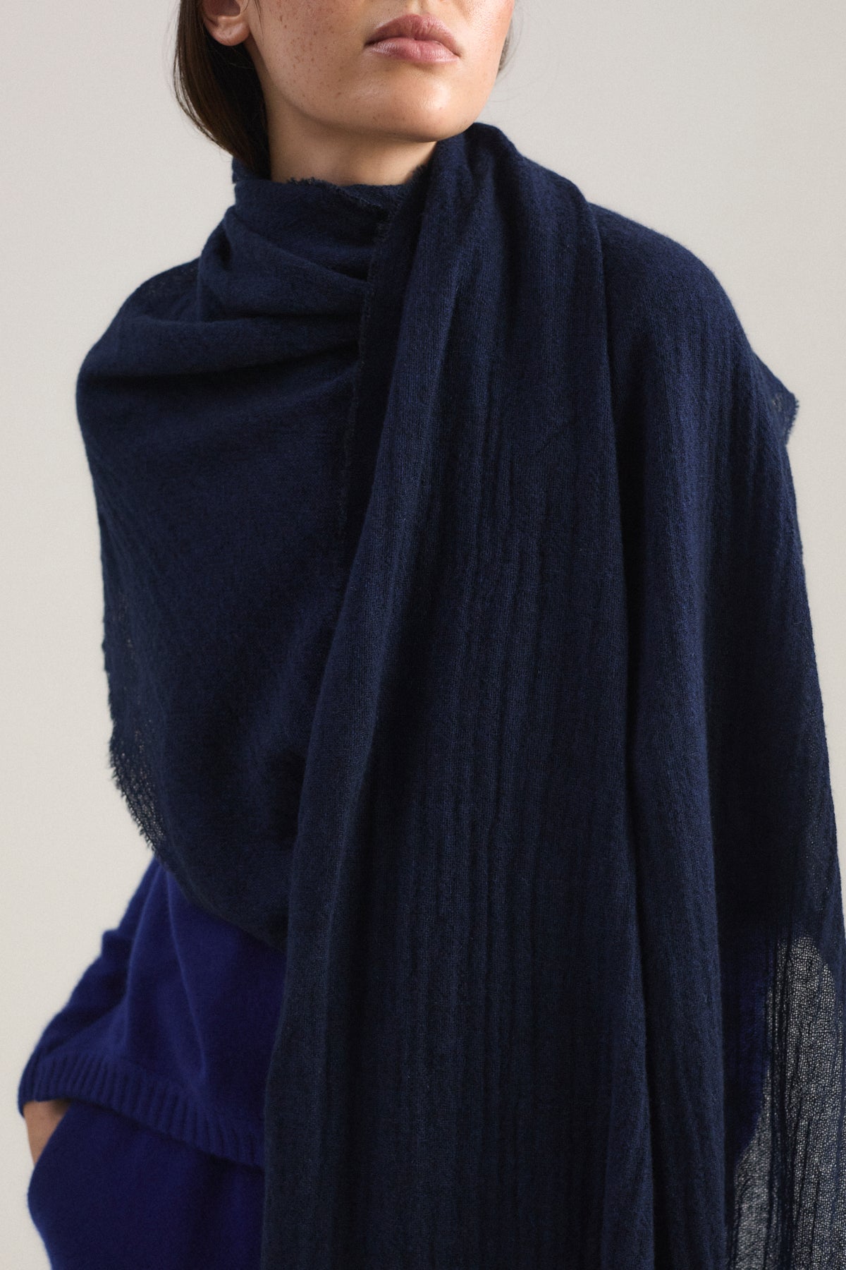 Sera Shawl in Indigo