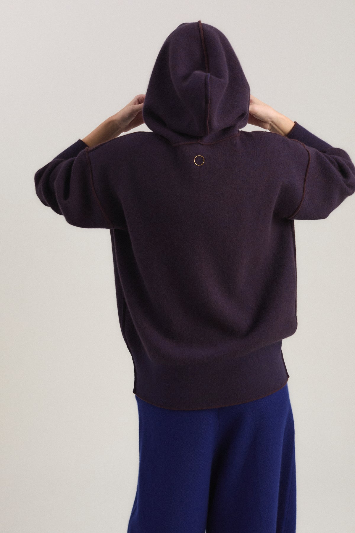 Seku Hoodie in Carob & Ink