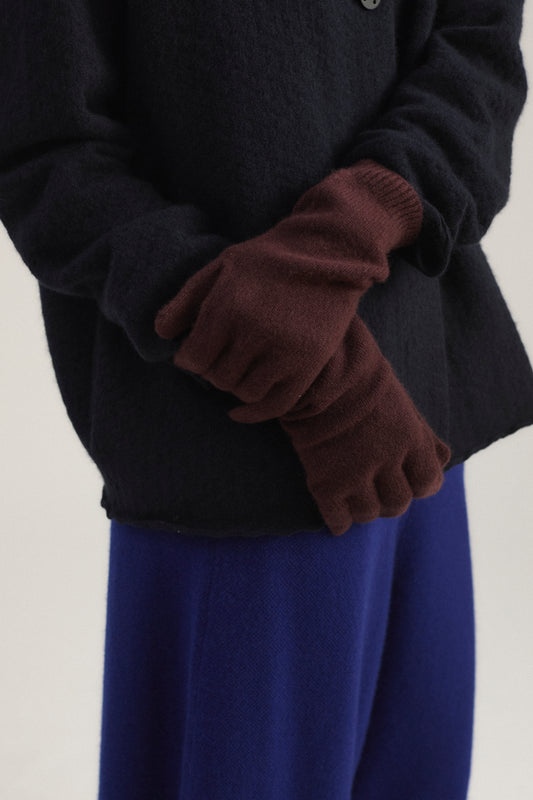 Palm Gloves in Carob