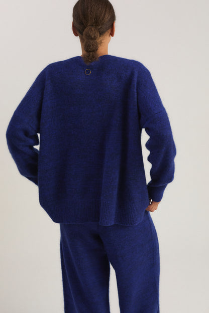 Mori Sweater in Marine & Cobalt