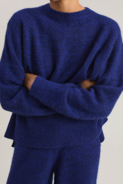 Mori Sweater in Marine & Cobalt
