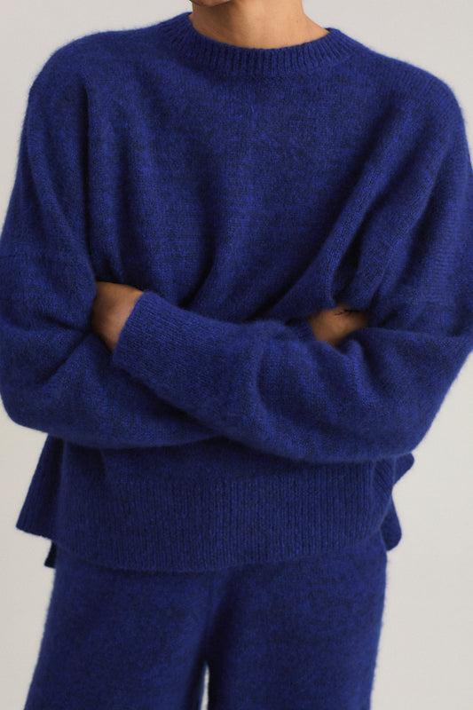 Mori Sweater in Marine & Cobalt
