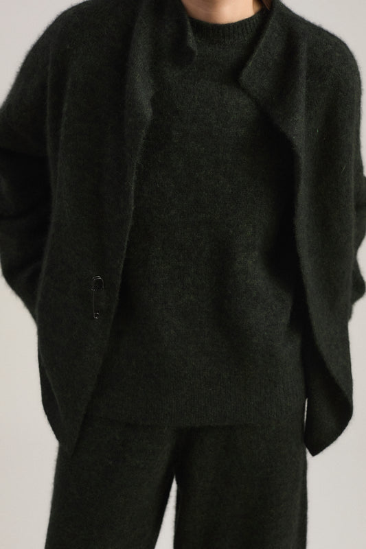 Sona Cardigan in Pine & Jet