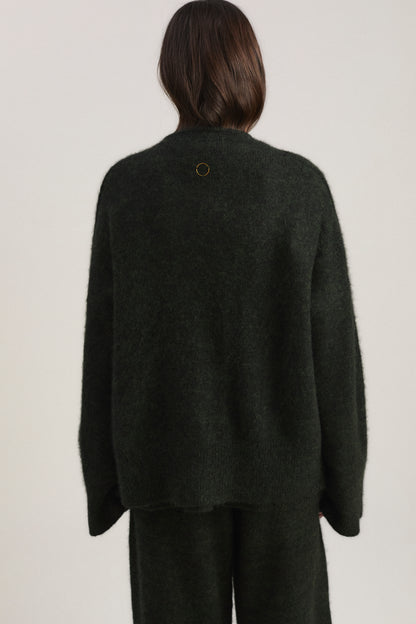 Sona Cardigan in Pine & Jet