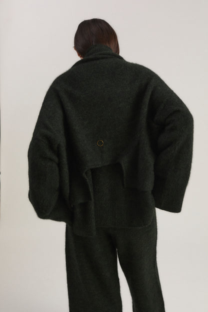 Sona Cardigan in Pine & Jet