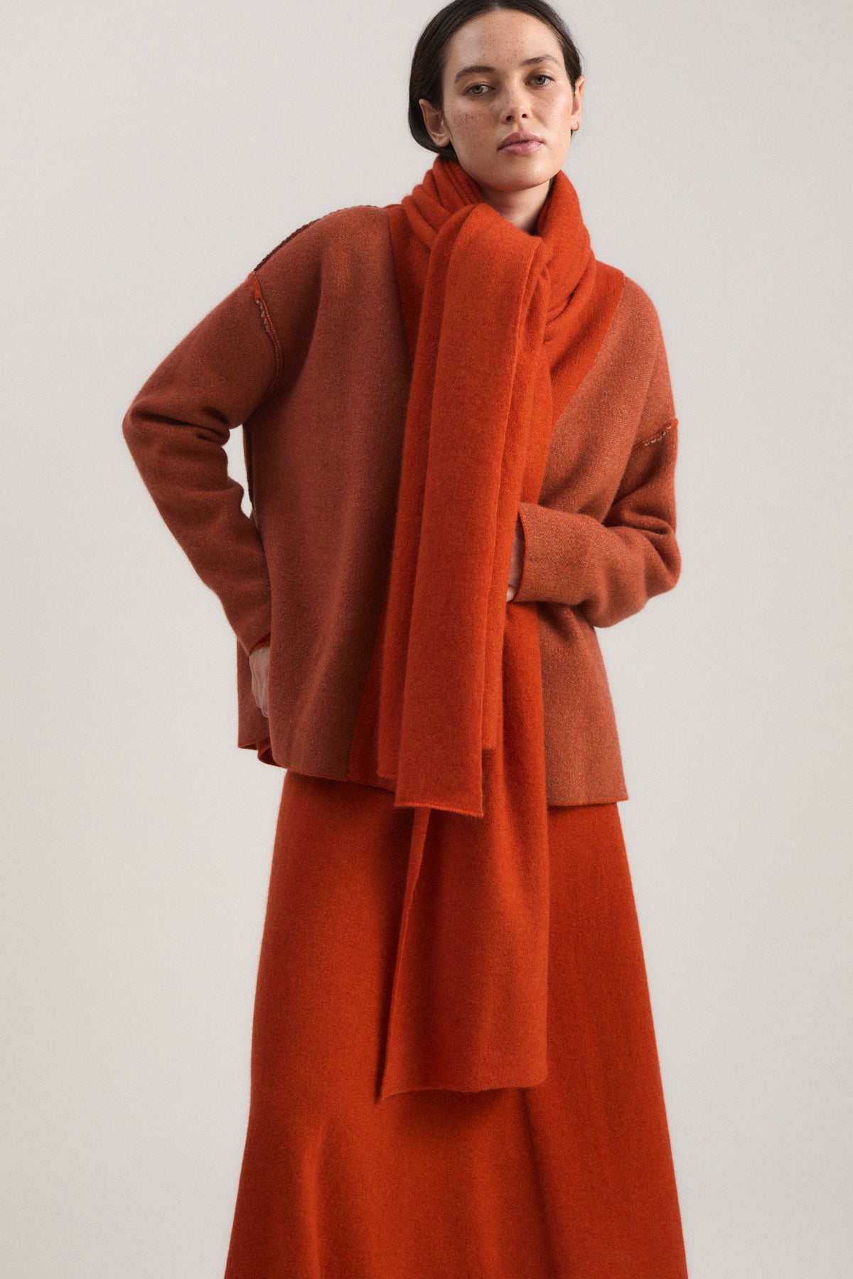 Feltra Shawl in Fire