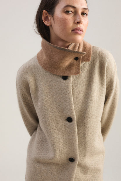 Neku Neck Snood in Nutmeg & Slate