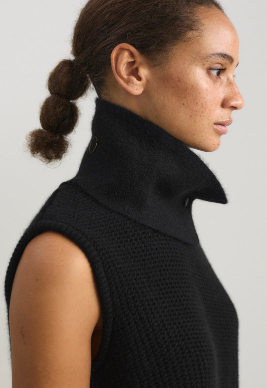 Neku Neck Snood in Black & Ocean