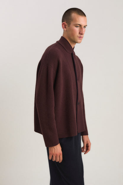 Wind Jacket in Carob & Ink