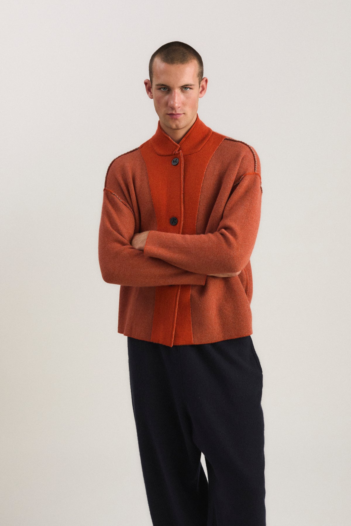 Wind Jacket in Fire & Taupe
