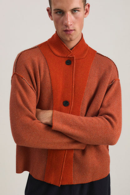 Wind Jacket in Fire & Taupe