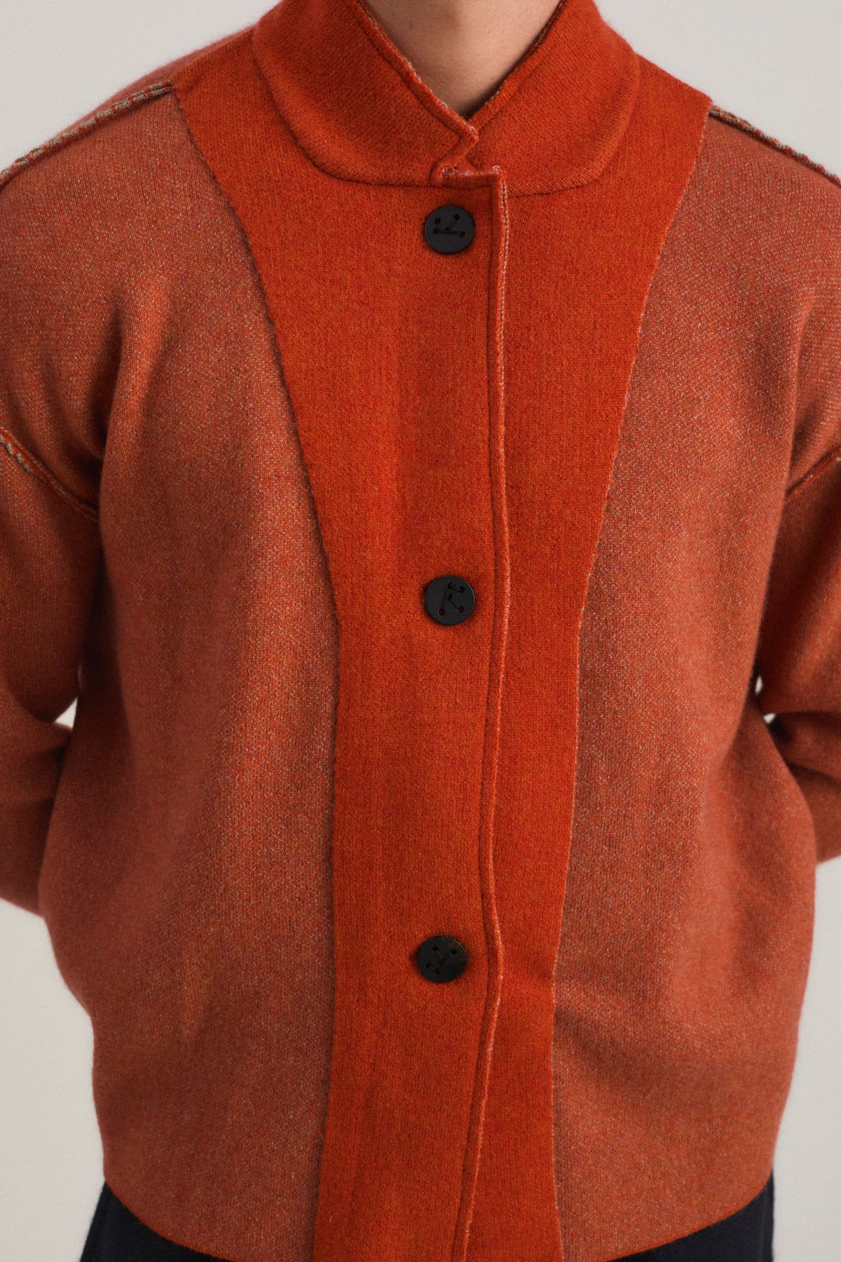 Wind Jacket in Fire & Taupe