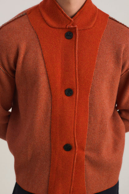 Wind Jacket in Fire & Taupe