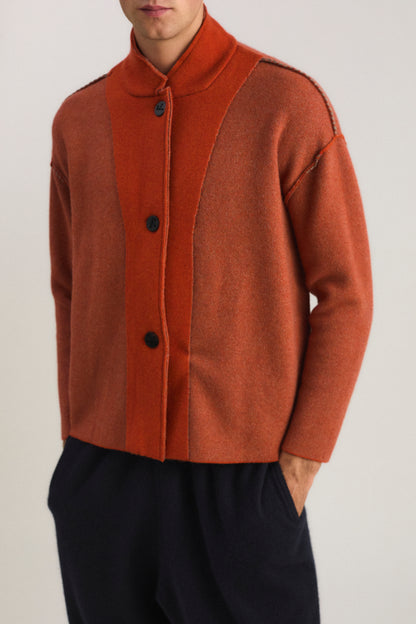 Wind Jacket in Fire & Taupe