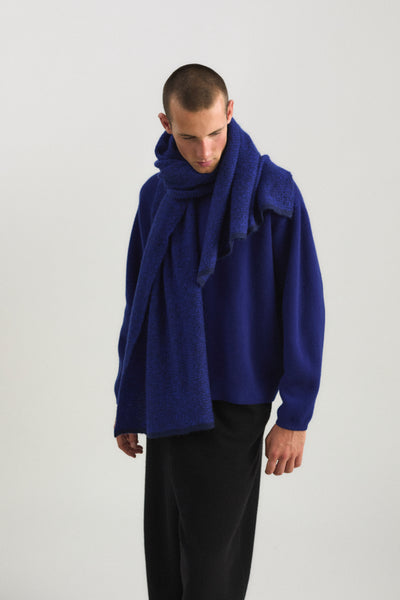 Duara Scarf in Marine & Cobalt