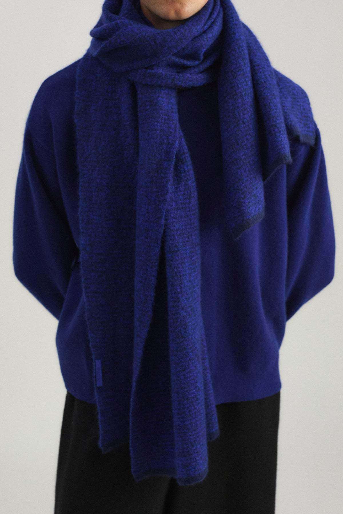 Duara Scarf in Marine & Cobalt