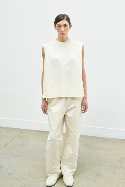 Still-Paper Top in Ivory