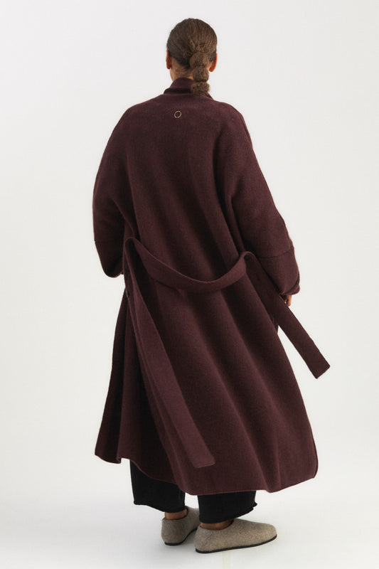 Manta Coat in Carob