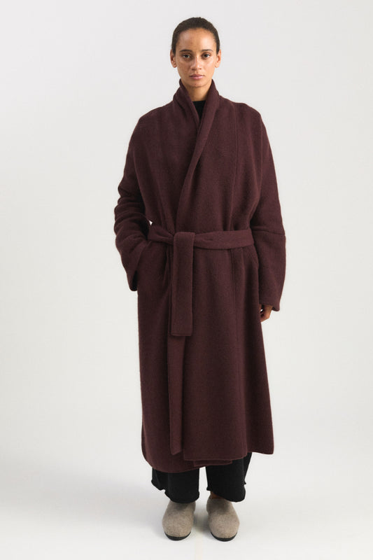 Manta Coat in Carob