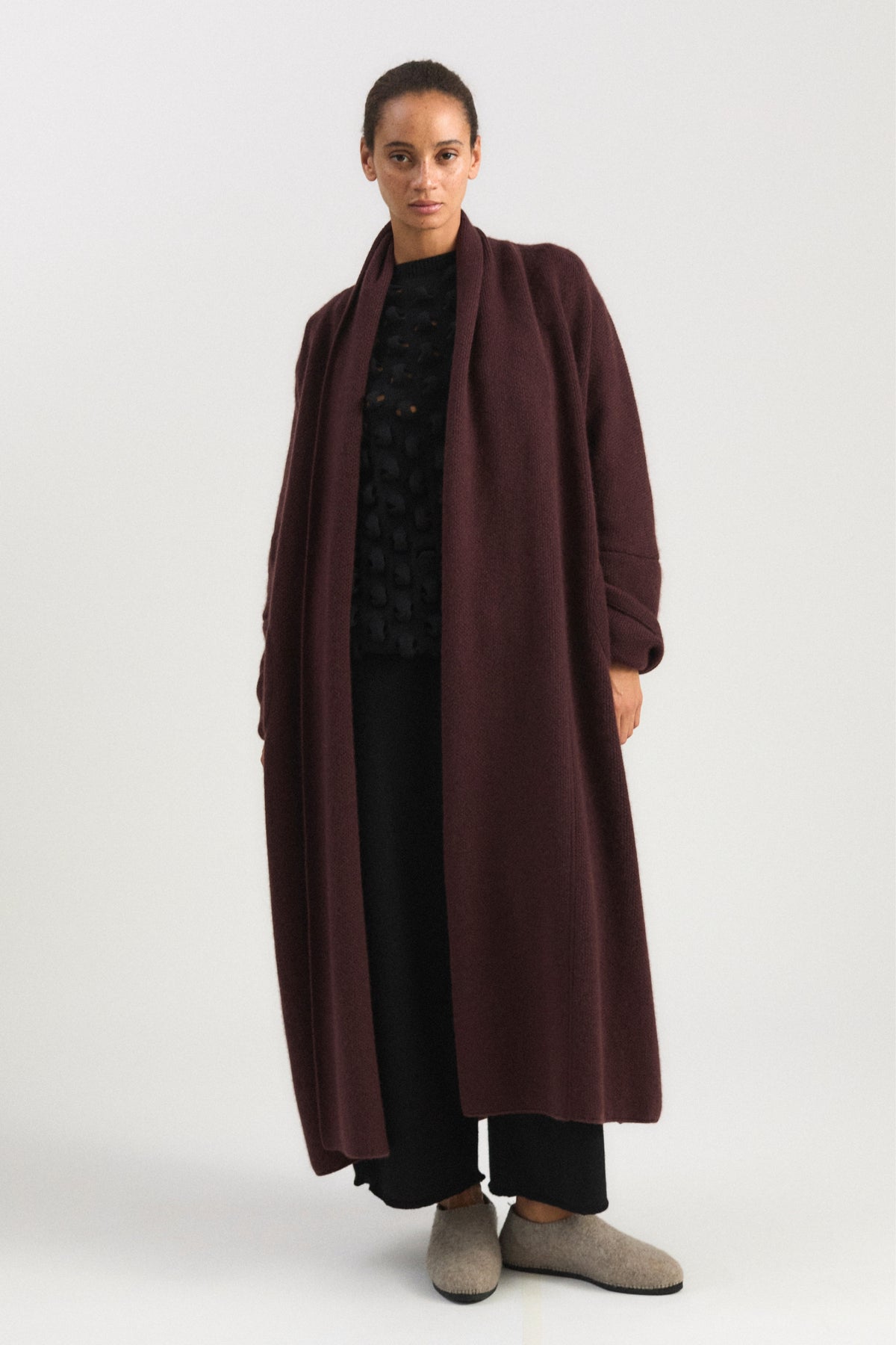 Manta Coat in Carob