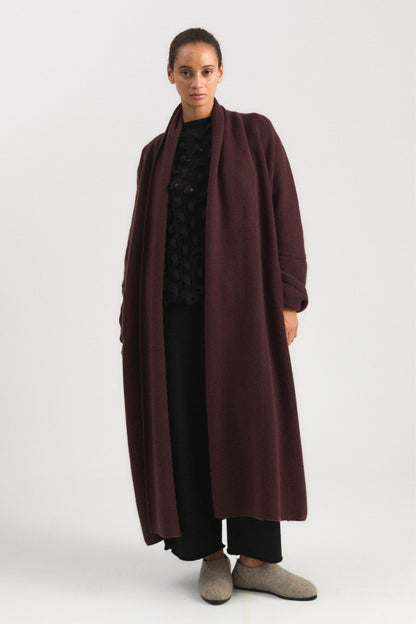 Manta Coat in Carob